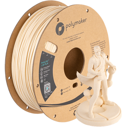 PolyLite LW-PLA Filament Beyaz – Hafif ve Stabil 3D Baskı