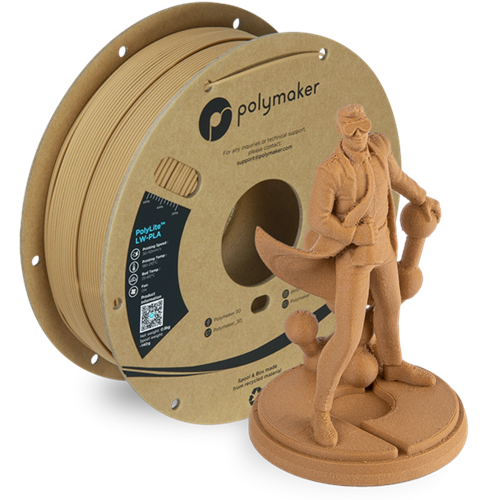 PolyLite LW-PLA Filament Ahşap – Hafif ve Stabil 3D Baskı