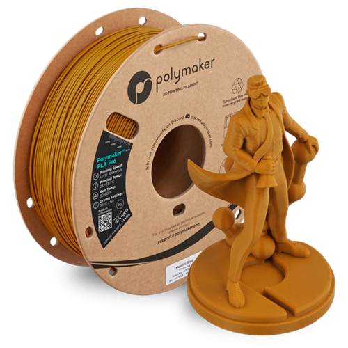 Polymaker PLA Pro Filament Metalik Altın - 1kg 1.75mm