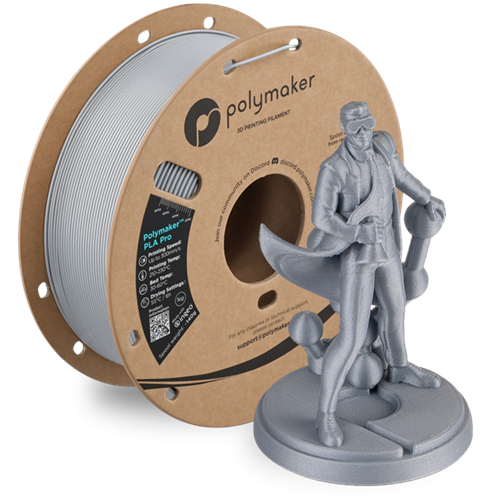 Polymaker PLA Pro Filament Metalik Gümüş - 1kg 1.75mm