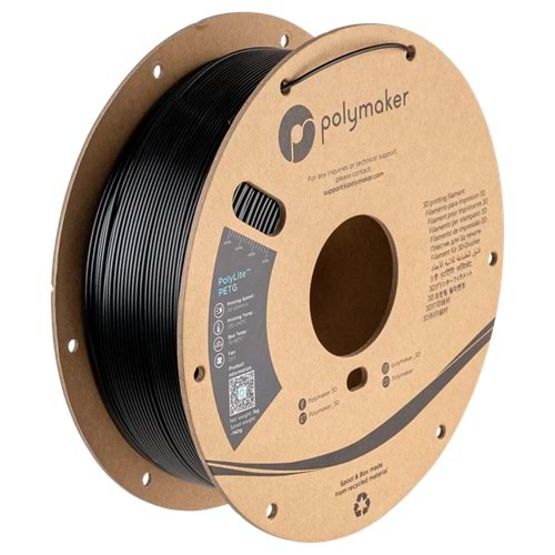 PolyLite PETG Filament Siyah – 1 kg 1.75mm