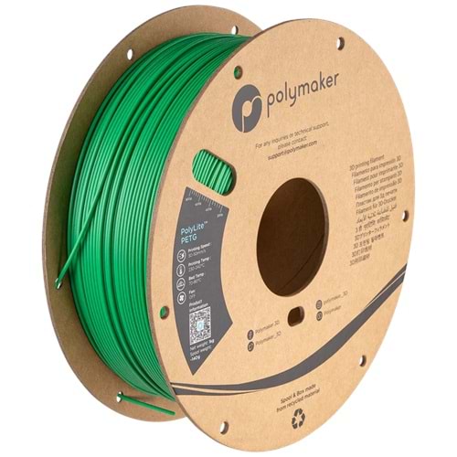 PolyLite PETG Filament Yeşil – 1 kg 1.75mm