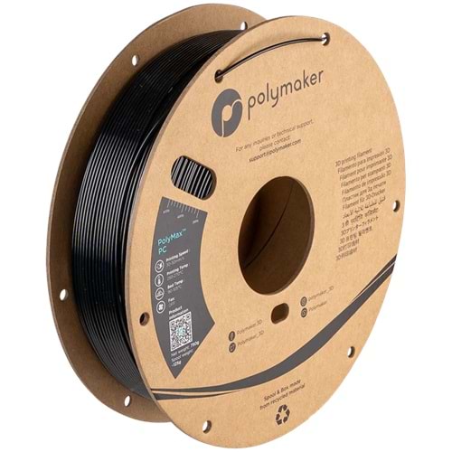 PolyMax Sert PC Filament Siyah – Yüksek Dayanıklılık