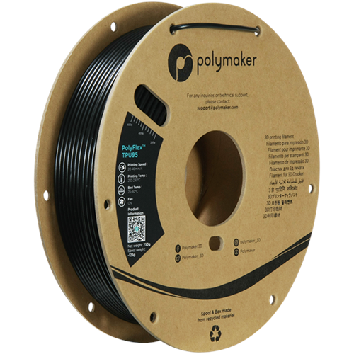 PolyFlex TPU95 Filament Siyah– Esnek 3D Baskı
