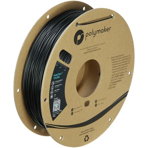 PolyFlex TPU90 Filament Siyah – Esnek 3D Baskı