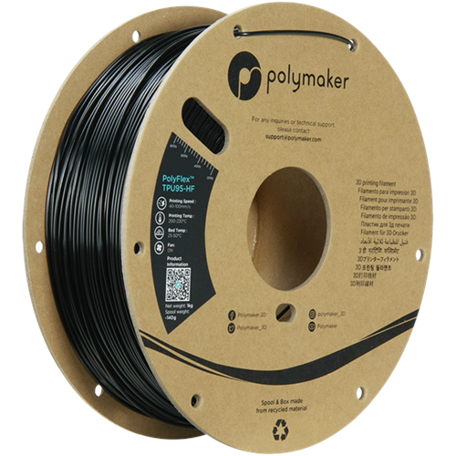 PolyFlex TPU95-HF Filament Siyah – Esnek ve Hızlı