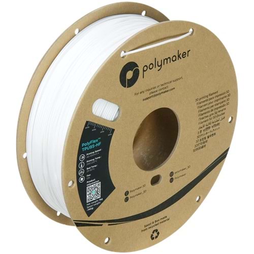 PolyFlex TPU95-HF Filament Beyaz – Esnek ve Hızlı