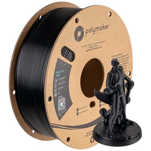 PolyLite ABS Filament Siyah – Dayanıklı ve Profesyonel 3D Baskı