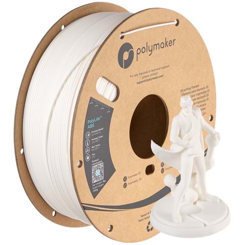 PolyLite ABS Filament Beyaz – Dayanıklı ve Profesyonel 3D Baskı