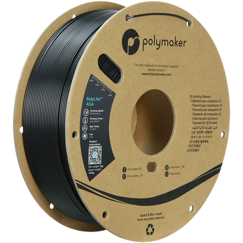 PolyLite ASA Filament Siyah – UV Dayanımlı 3D Baskı