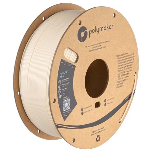Polymaker ASA Filament Natürel – UV Dayanımlı 3D Baskı