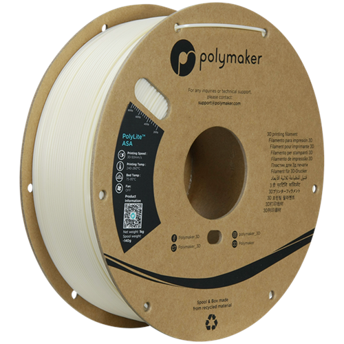 Polymaker ASA Filament Natürel – UV Dayanımlı 3D Baskı