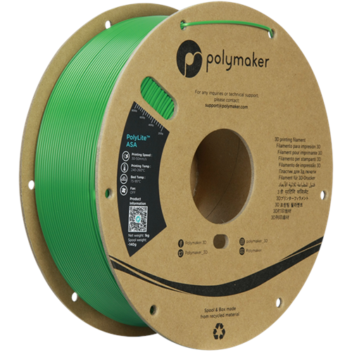 PolyLite ASA Filament Yeşil – UV Dayanımlı 3D Baskı