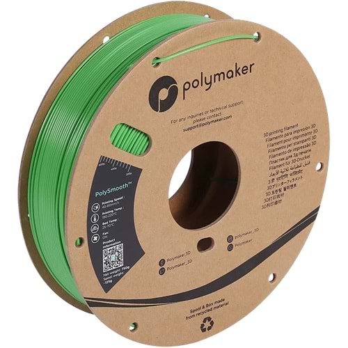 PolySmooth Yeşil – Pürüzsüz Yüzeyli 3D Baskı Filamenti
