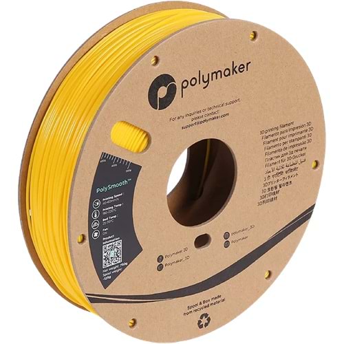PolySmooth Sarı – Pürüzsüz Yüzeyli 3D Baskı Filamenti