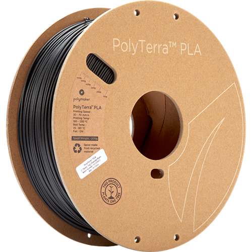PolyTerra PLA Filament Kömür Siyah - 1 kg 1.75mm