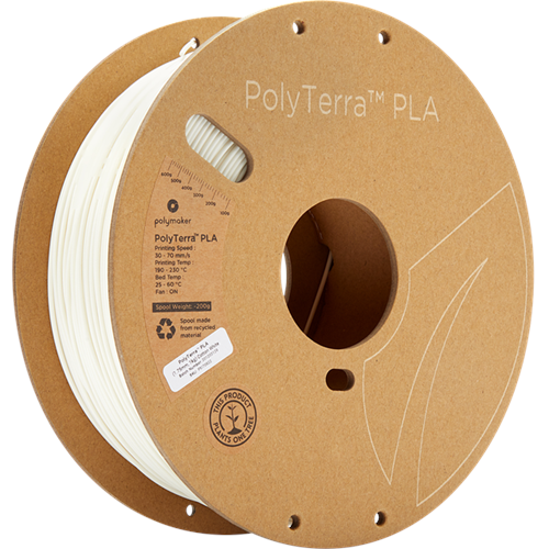 PolyTerra PLA Filament Pamuk Beyaz - 1 kg 1.75mm