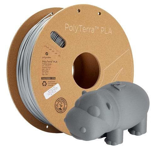 PolyTerra PLA Filament Fosil Gri - 1 kg 1.75mm
