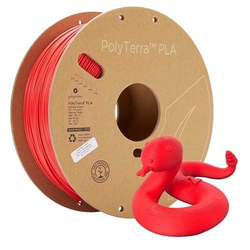 PolyTerra PLA Filament Lava Kırmızı - 1 kg 1.75mm