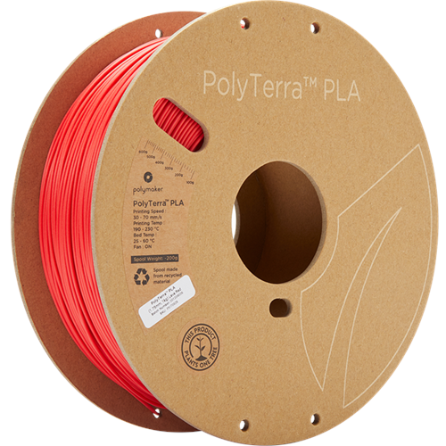 PolyTerra PLA Filament Lava Kırmızı - 1 kg 1.75mm