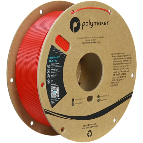 PolySonic PLA Pro Yüksek Hızlı Kırmızı Filament