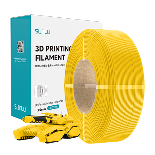 Sunlu Refill PLA Parlak Sarı - 1kg 1.75mm
