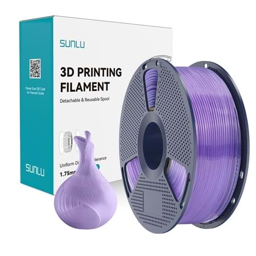 Sunlu PLA Şeffaf Filament Üzüm Peltesi - 1 kg 1.75mm