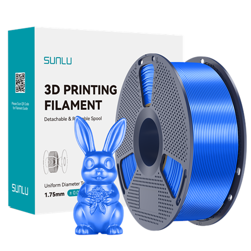 Sunlu Silk PLA+ Filament Mavi - 1kg 1.75mm