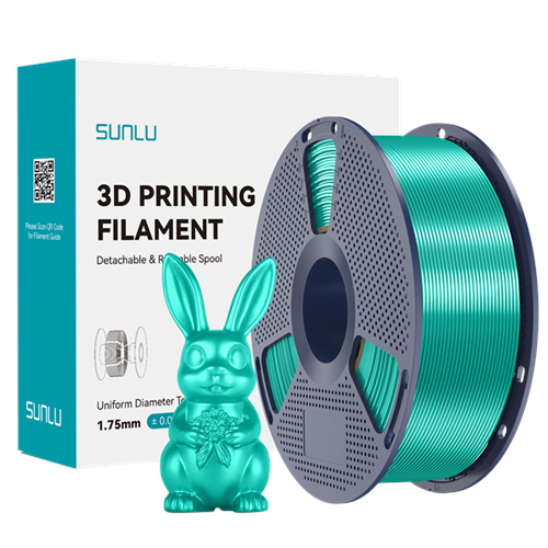 Sunlu Silk PLA+ Filament Yeşil - 1 kg 1.75mm
