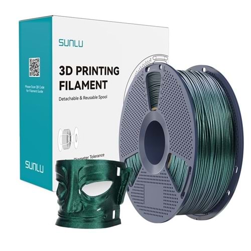 Sunlu PLA Galaxy Filament Yeşil - 1 kg 1.75mm