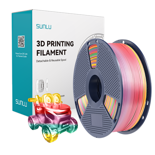Sunlu Silk PLA+ Filament Gökkuşağı 01 - 1 kg 1.75mm