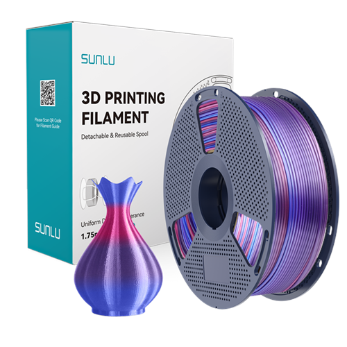 Sunlu Silk PLA+ Filament Gökkuşağı 02 - 1 kg 1.75mm