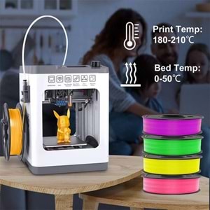 Entina PLA Filament Seti - Pembe, Sarı, Yeşil, Mor 4x250g 1.75mm