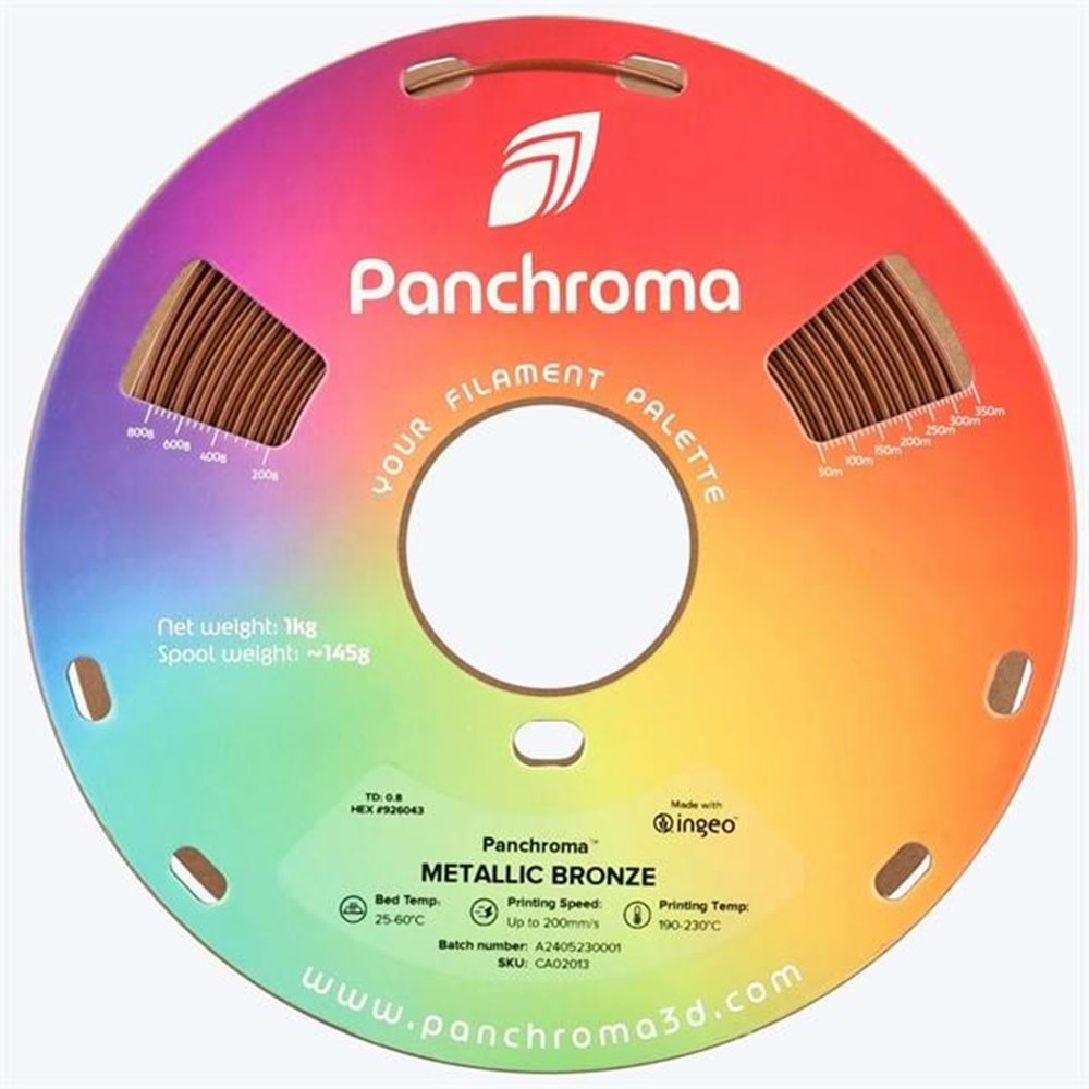 Panchroma PLA Filament Metalik Bronz - 1 kg 1.75mm