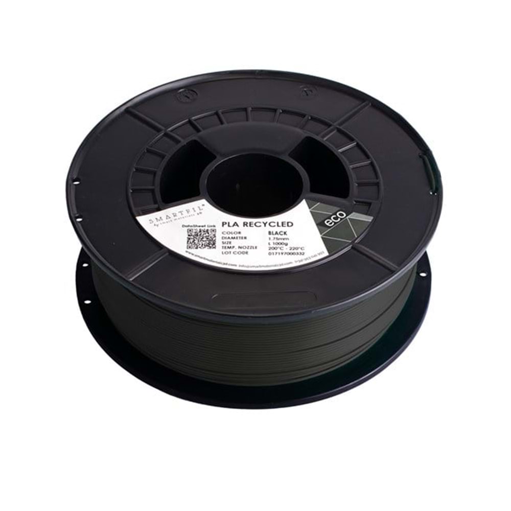 Smartfil PLA Recycled Filament Siyah - 1 kg 1.75mm