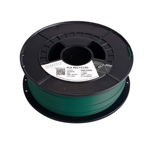 Smartfil PLA Recycled Filament Koyu Yeşil - 1 kg 1.75mm