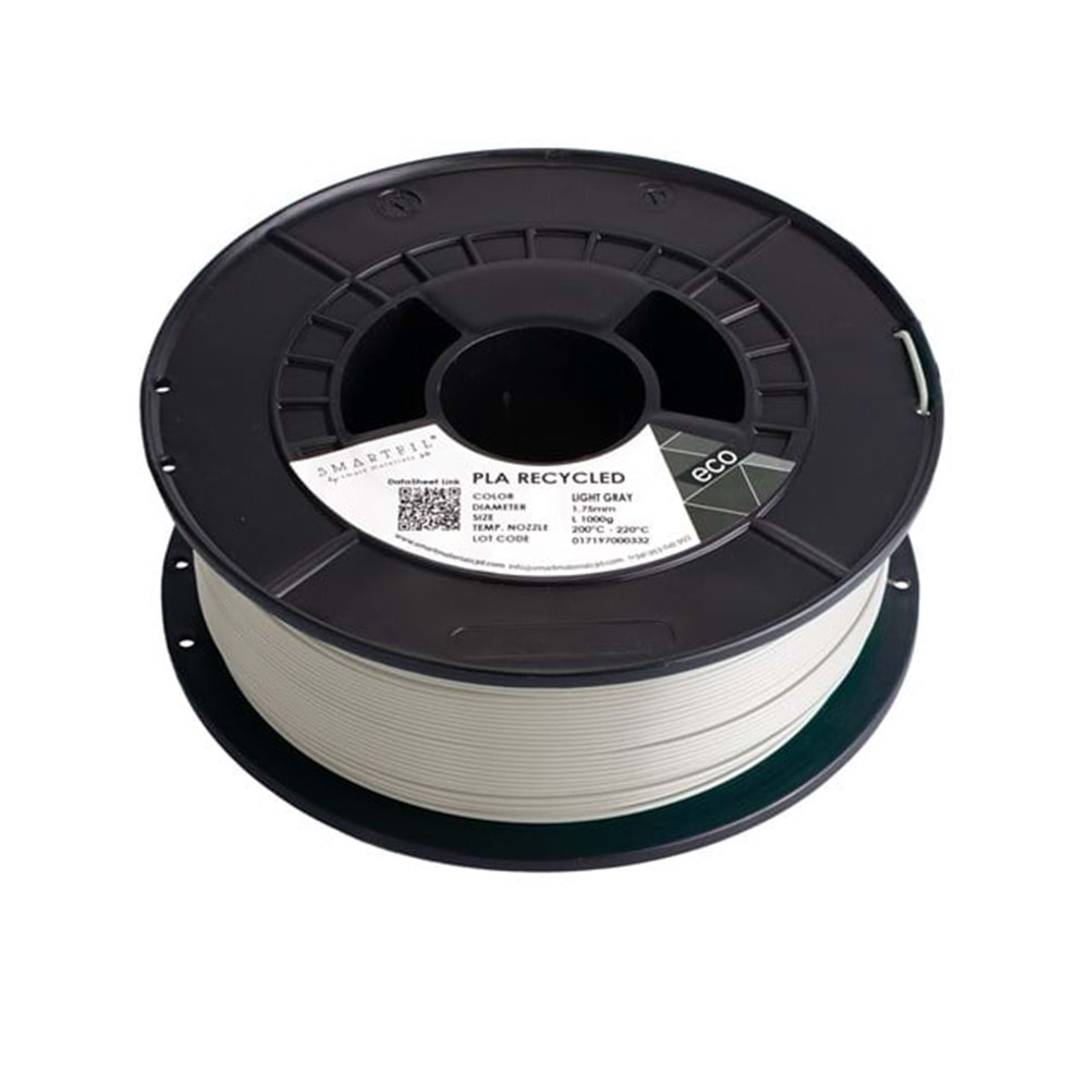 Smartfil PLA Recycled Filament Açık Gri - 1 kg 1.75mm