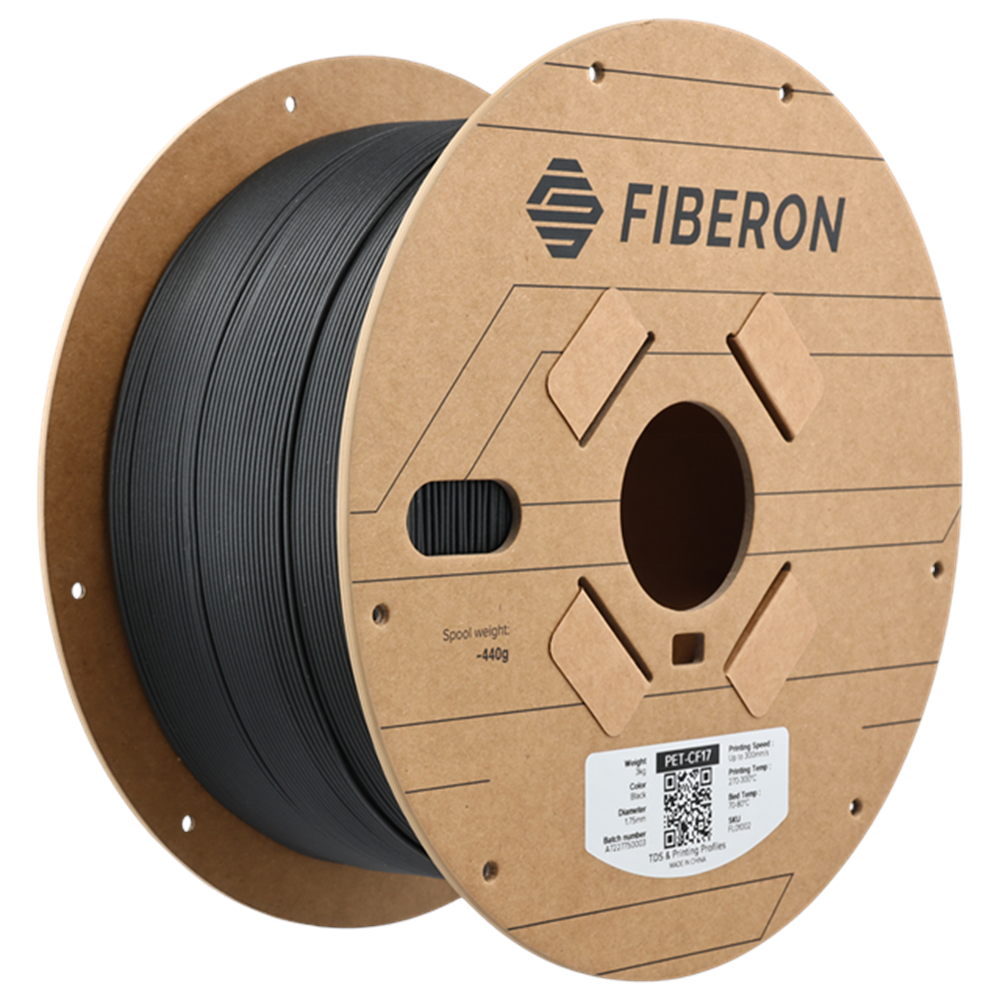 Fiberon PET-CF17 Siyah Filament 3 KG