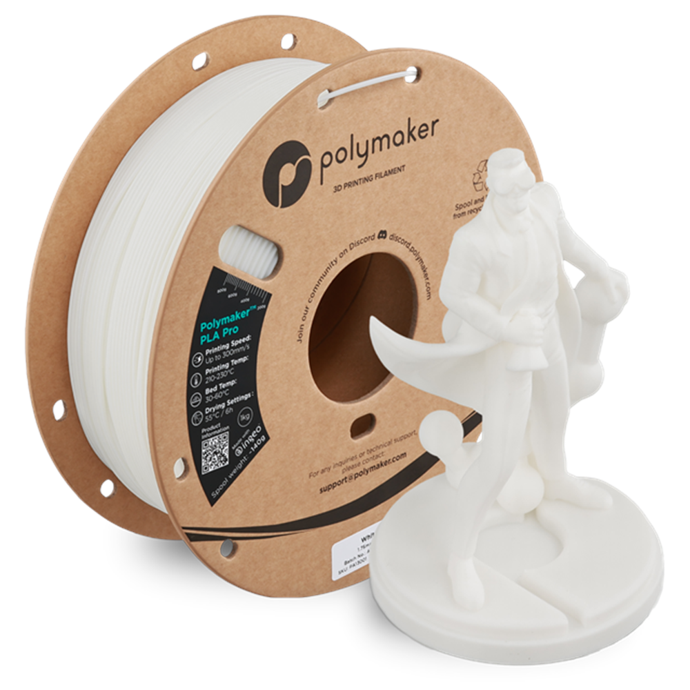 Polymaker PLA Pro Filament Beyaz - 1kg 1.75mm