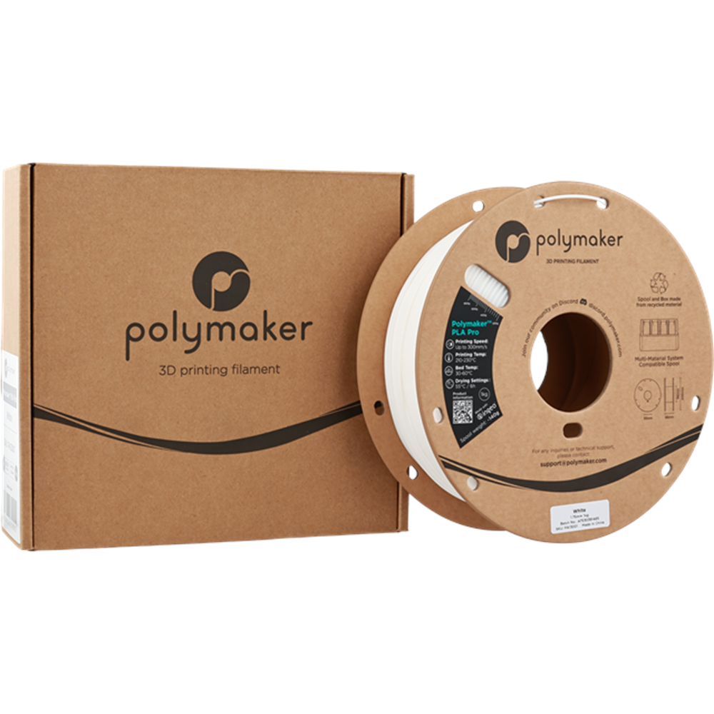 Polymaker PLA Pro Filament Beyaz - 1kg 1.75mm