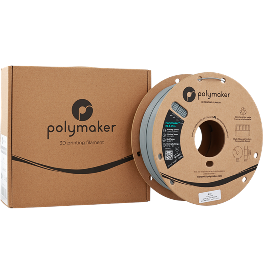 Polymaker PLA Pro Filament Gri - 1kg 1.75mm