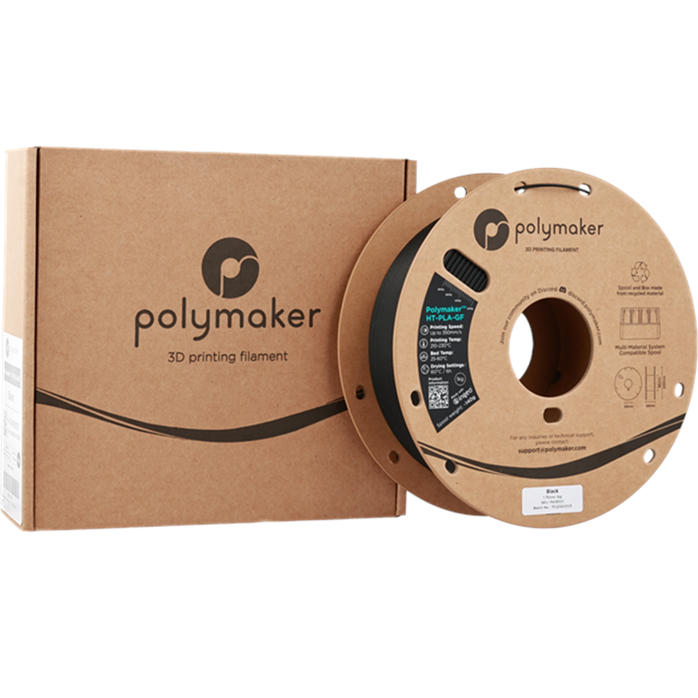 Polymaker HT-PLA-GF Filament Siyah