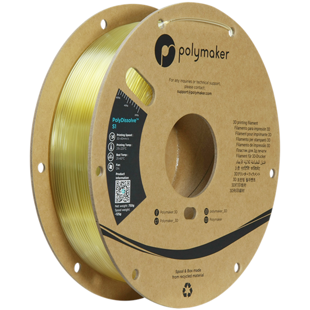 PolyDissolve S1 (PVA) - Suda Çözünebilir Destek Filamenti