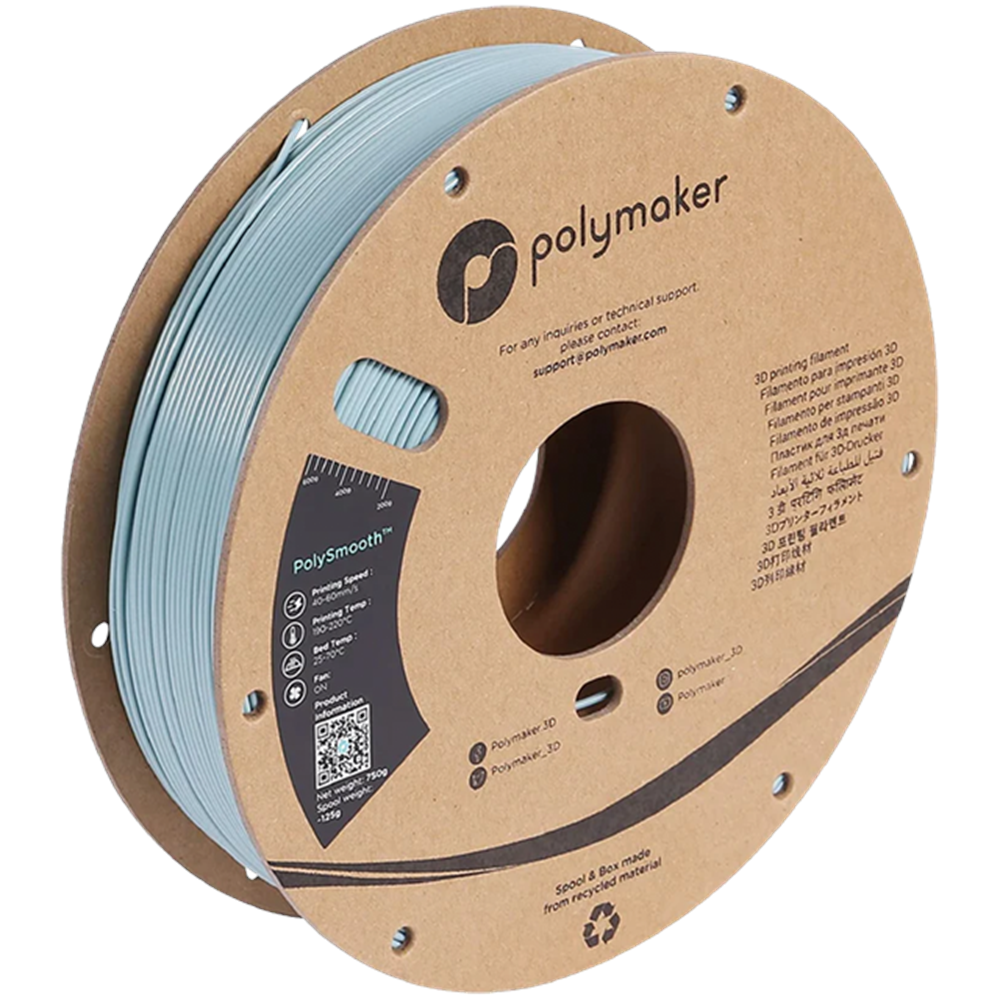 PolySmooth Arduvaz Gri – Pürüzsüz Yüzeyli 3D Baskı Filamenti