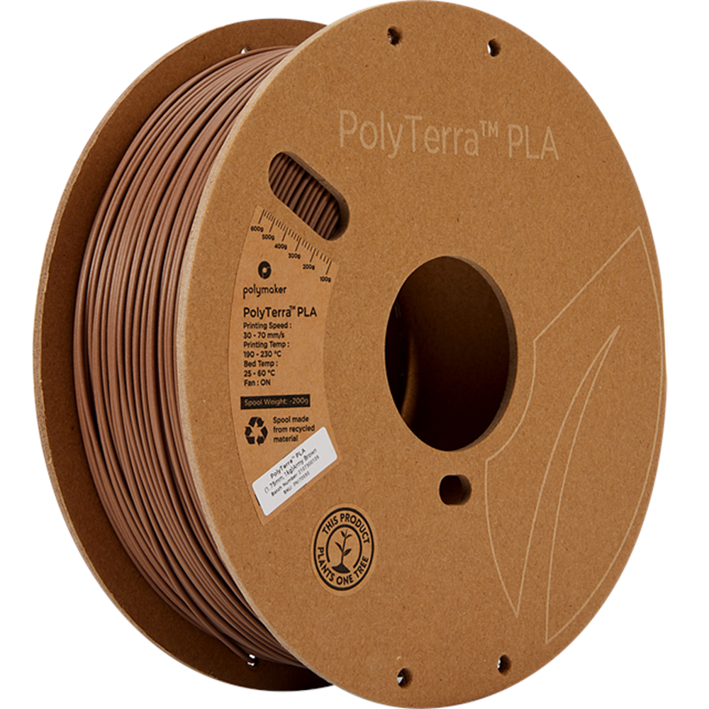 PolyTerra PLA Filament Askeri Kahverengi - 1 kg 1.75mm