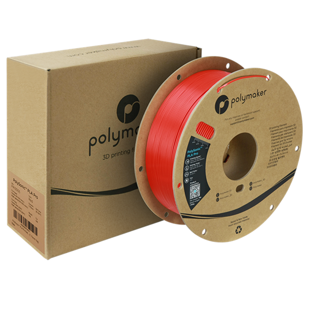 PolySonic PLA Pro Yüksek Hızlı Kırmızı Filament