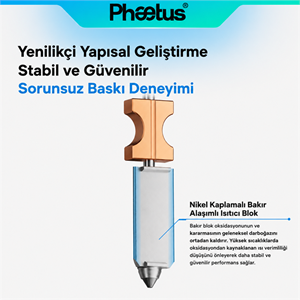 Phaetus AD5X SiC Nozzle 0.4 mm - Soğutucu Bloklu