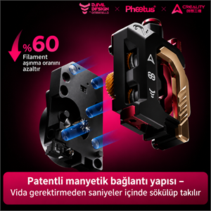 Phaetus K2 Serisi DXC 2 Extruder - Creality K2 Serisi Extruder