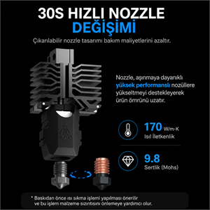 Phaetus X1/P1 0.4mm Conch Hotend M6 - Bambu Lab Hotend