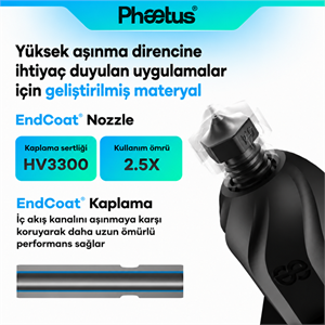 Phaetus AD5M/AD5M Pro 0.4mm Değiştirilebilir Nozzle Conch M6 Endcoat Hotend - Flashforge Hotend
